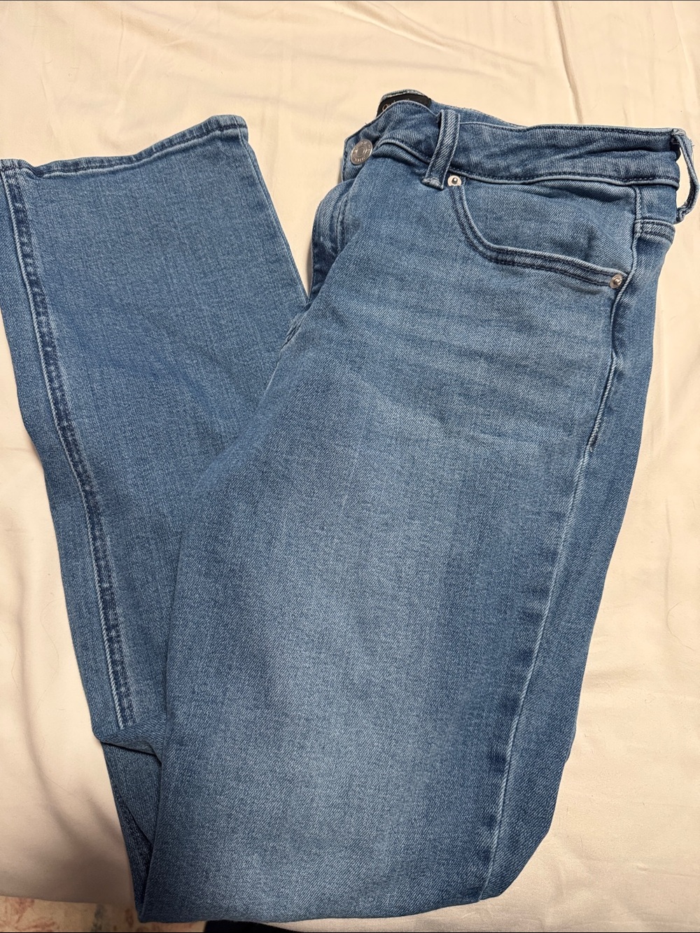 Quince Women's Light Blue Straight-Leg Jeans